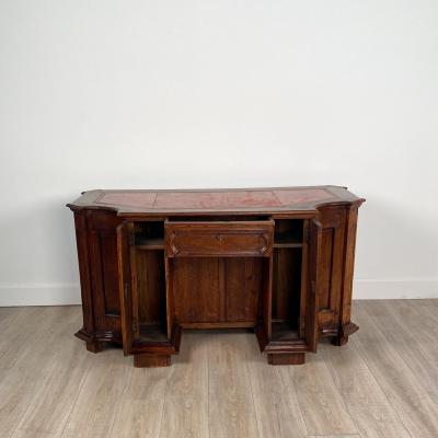 Italian Walnut Desk Adapted from 18th Century Elements 19th Century