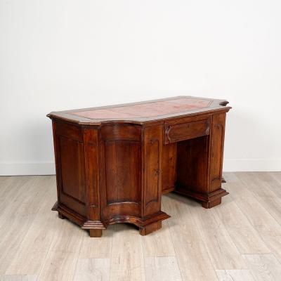 Italian Walnut Desk Adapted from 18th Century Elements 19th Century