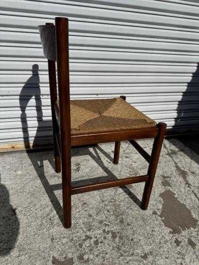 Italian Walnut Rush Bottom seat Side Chair