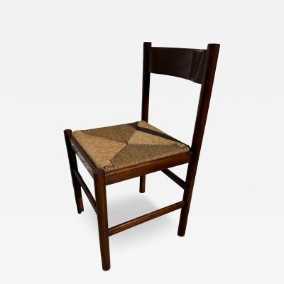 Italian Walnut Rush Bottom seat Side Chair