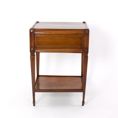 Italian Walnut Side Table With Single Large Drawer Circa 1780
