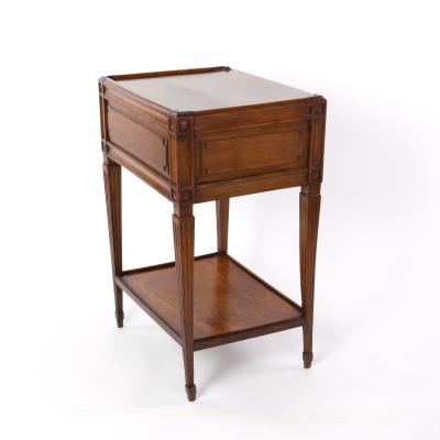 Italian Walnut Side Table With Single Large Drawer Circa 1780