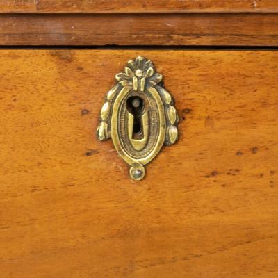 Italian Walnut Side Table With Single Large Drawer Circa 1780