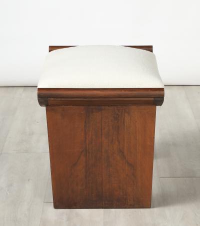 Italian Walnut Stool circa 1940