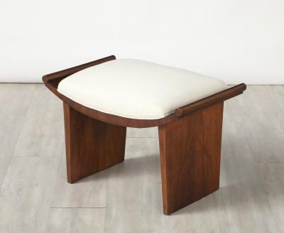 Italian Walnut Stool circa 1940