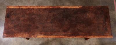 Italian Walnut Trestle Table