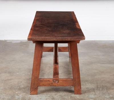 Italian Walnut Trestle Table