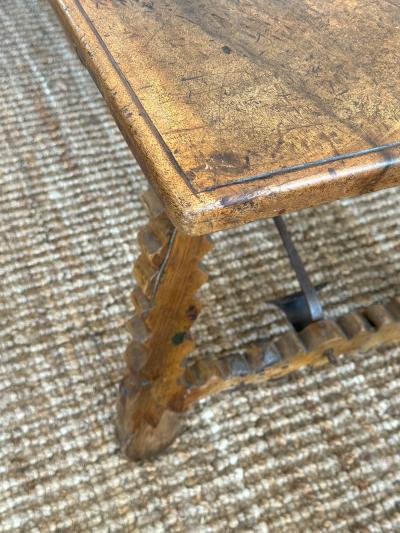 Italian Walnut Trestle Table Circa 1730