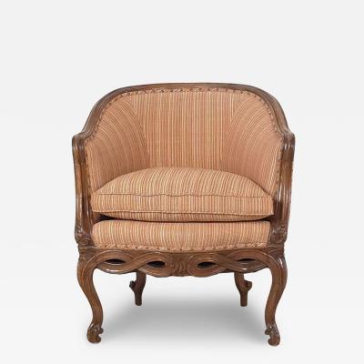 Italian Walnut Tub Chair 19th century