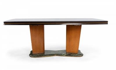Italian Walnut and Maple Dining Table
