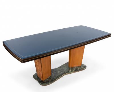 Italian Walnut and Maple Dining Table