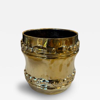 Italian Wine Cooler with Embossed Scroll Motif 1970s