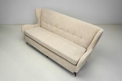 Italian Wingback Three Seater Sofa Italy ca 1950s