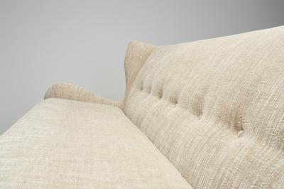 Italian Wingback Three Seater Sofa Italy ca 1950s