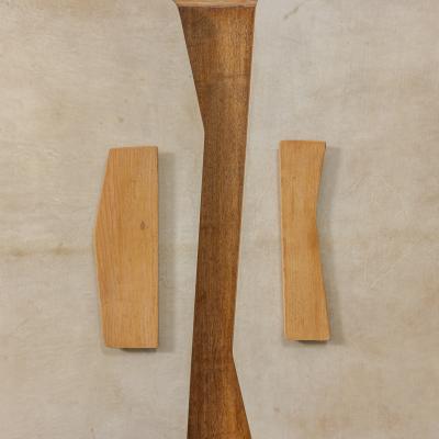 Italian Wood and Parchment Sideboard 1960s