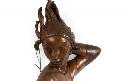 Italian Wooden Mermaid Wall Plaque