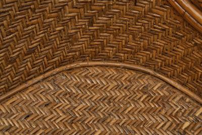 Italian Woven Wicker Sofa Italy 1960s