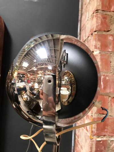 Italian adjustable floor lamp with Articulating Globe Shades 1970s