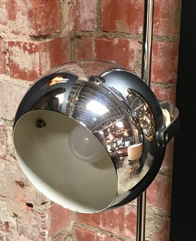 Italian adjustable floor lamp with Articulating Globe Shades 1970s