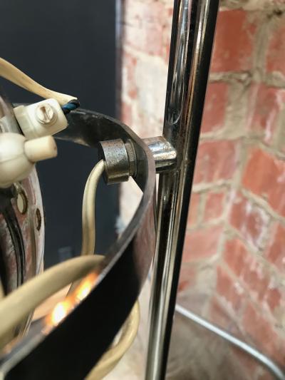 Italian adjustable floor lamp with Articulating Globe Shades 1970s