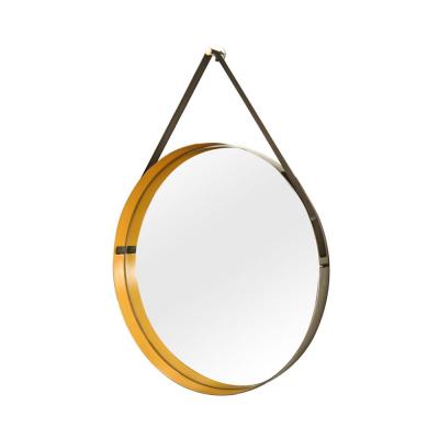 Italian design Yellow colour DRUM Mirror