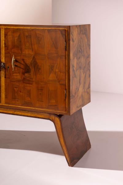 Italian diamond shaped bar cabinet 1940s