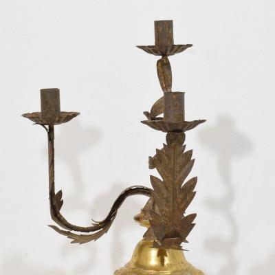 Italian early 19th Century Neoclassical Giltwood Candleholder