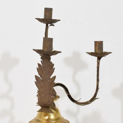 Italian early 19th Century Neoclassical Giltwood Candleholder