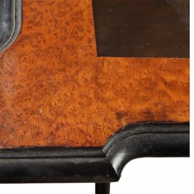 Italian ebonized inlaid folding table Circa 1880