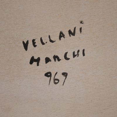 Italian female nude painting signed Vellani Marchi