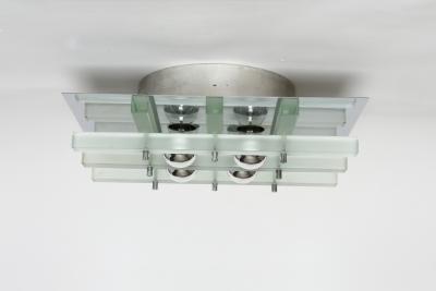 Italian flush mount ceiling or wall lights a pair