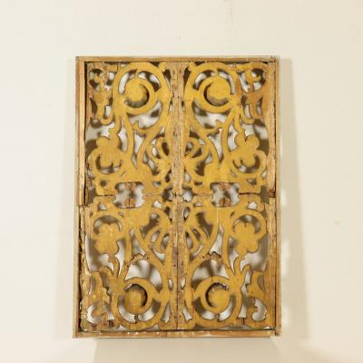 Italian giltwood overdoor ornament panel 18th century