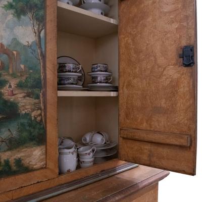 Italian hand painted cupboard late 19th century