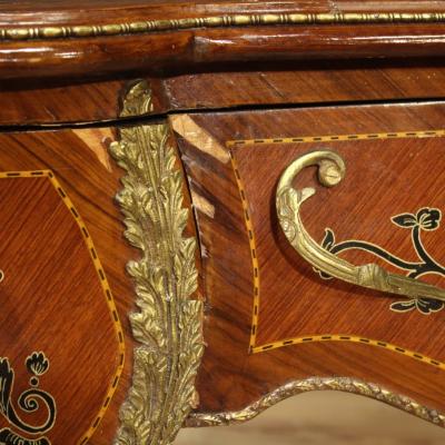 Italian inlaid writing desk in Napoleon III style