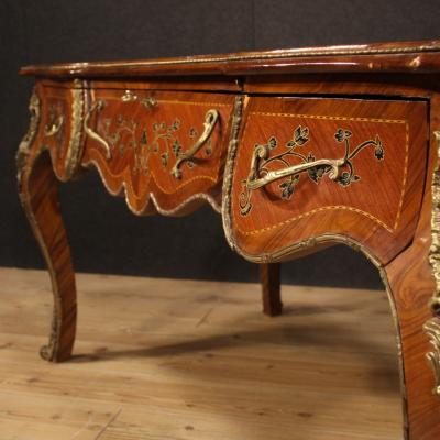 Italian inlaid writing desk in Napoleon III style