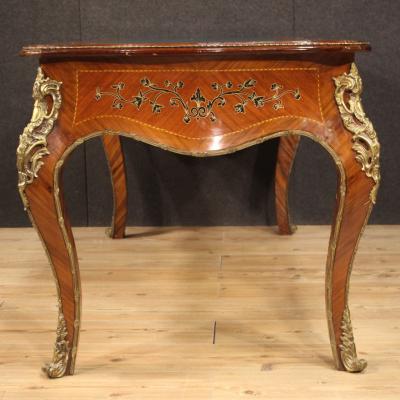 Italian inlaid writing desk in Napoleon III style