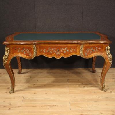 Italian inlaid writing desk in Napoleon III style