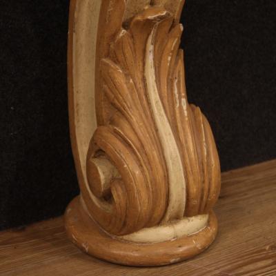 Italian lacquered and painted console from 20th century