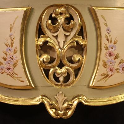 Italian lacquered console from the mid 20th century
