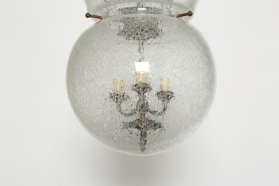 Italian lantern in pulegoso glass