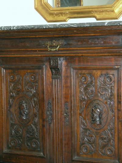 Italian marble top credenza 19th c 