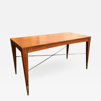 Italian modernist style walnut table desk