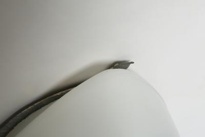 Italian opaline glass sconce circa 1960s