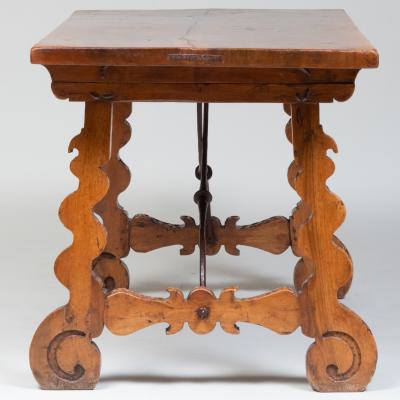 Italian or Spanish Walnut Trestle Table