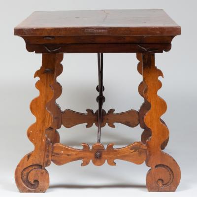 Italian or Spanish Walnut Trestle Table