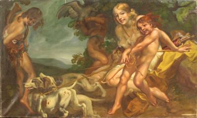 Italian painting Diana the Huntress of the 20th century