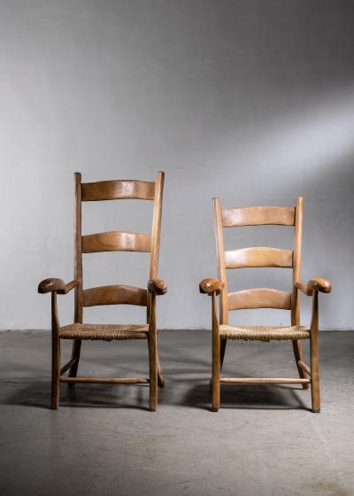 Italian pair of armchairs