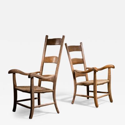 Italian pair of armchairs