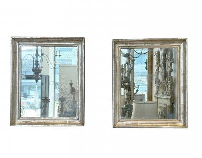 Italian silver giltwood mirrors Circa 1860