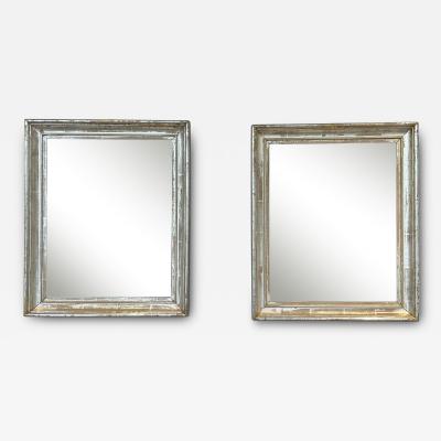 Italian silver giltwood mirrors Circa 1860